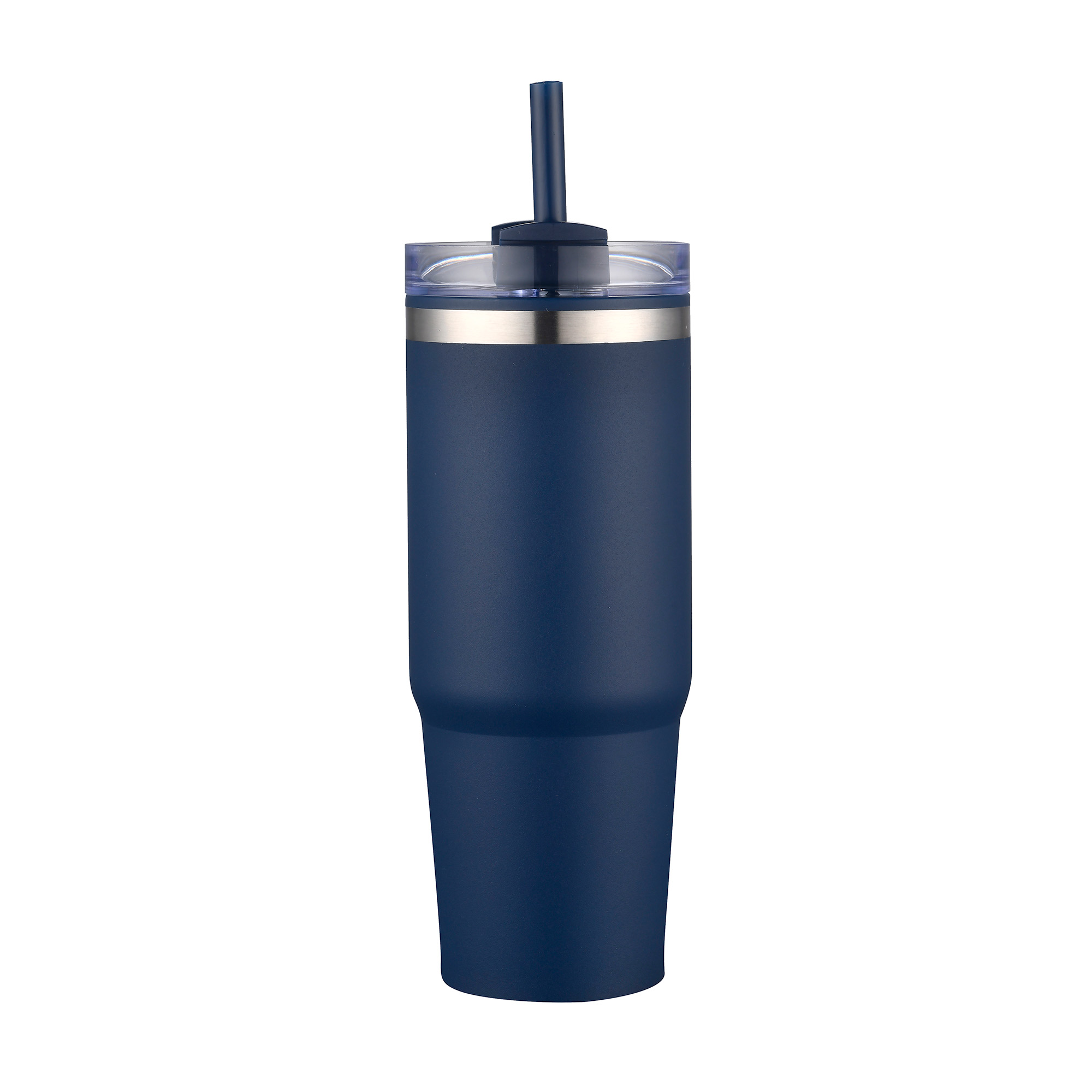 Picture of 30 Oz. Dual Wall Stainless Steel Tumbler w/Clear Lid