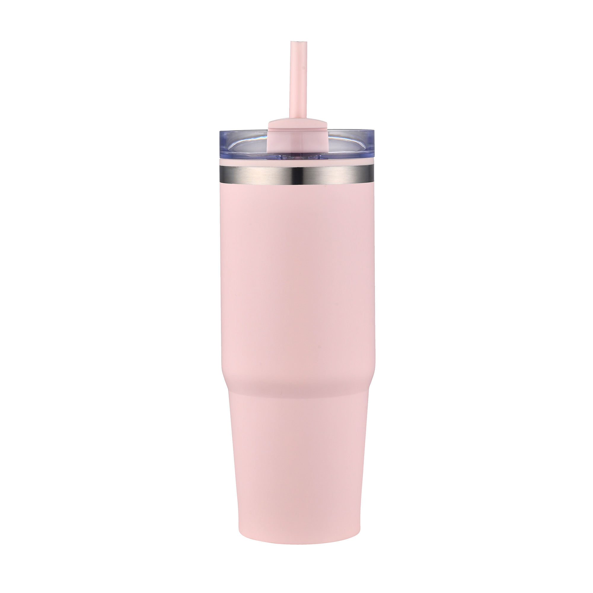 Picture of 30 Oz. Dual Wall Stainless Steel Tumbler w/Clear Lid
