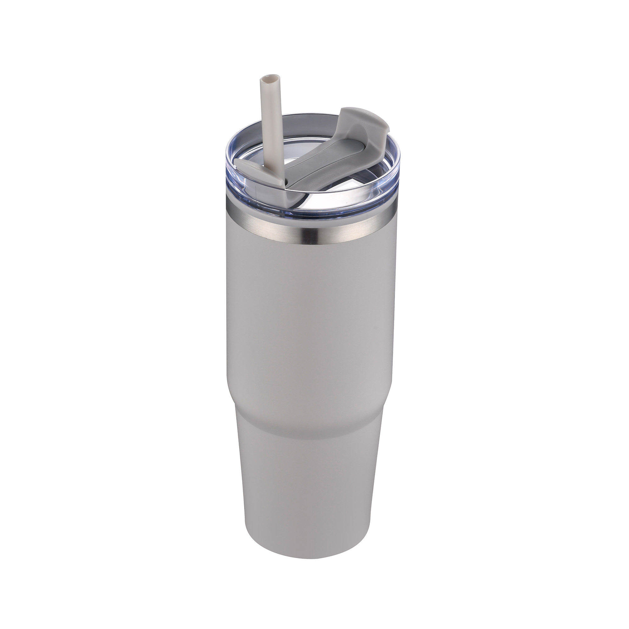 Picture of 30 Oz. Dual Wall Stainless Steel Tumbler w/Clear Lid