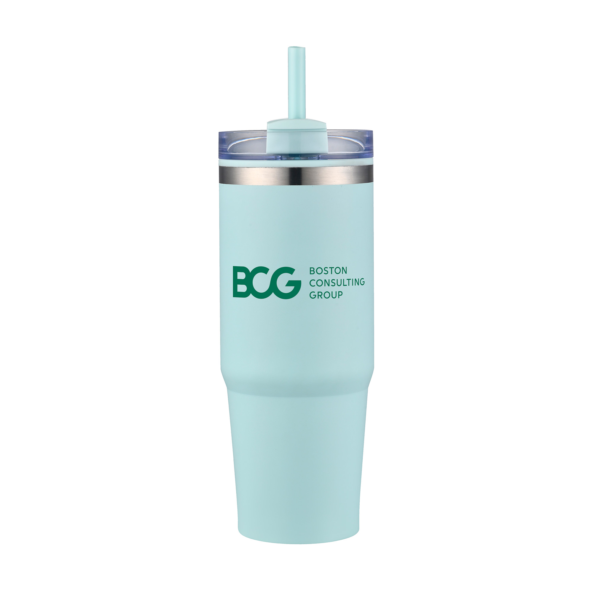 Picture of 30 Oz. Dual Wall Stainless Steel Tumbler w/Clear Lid