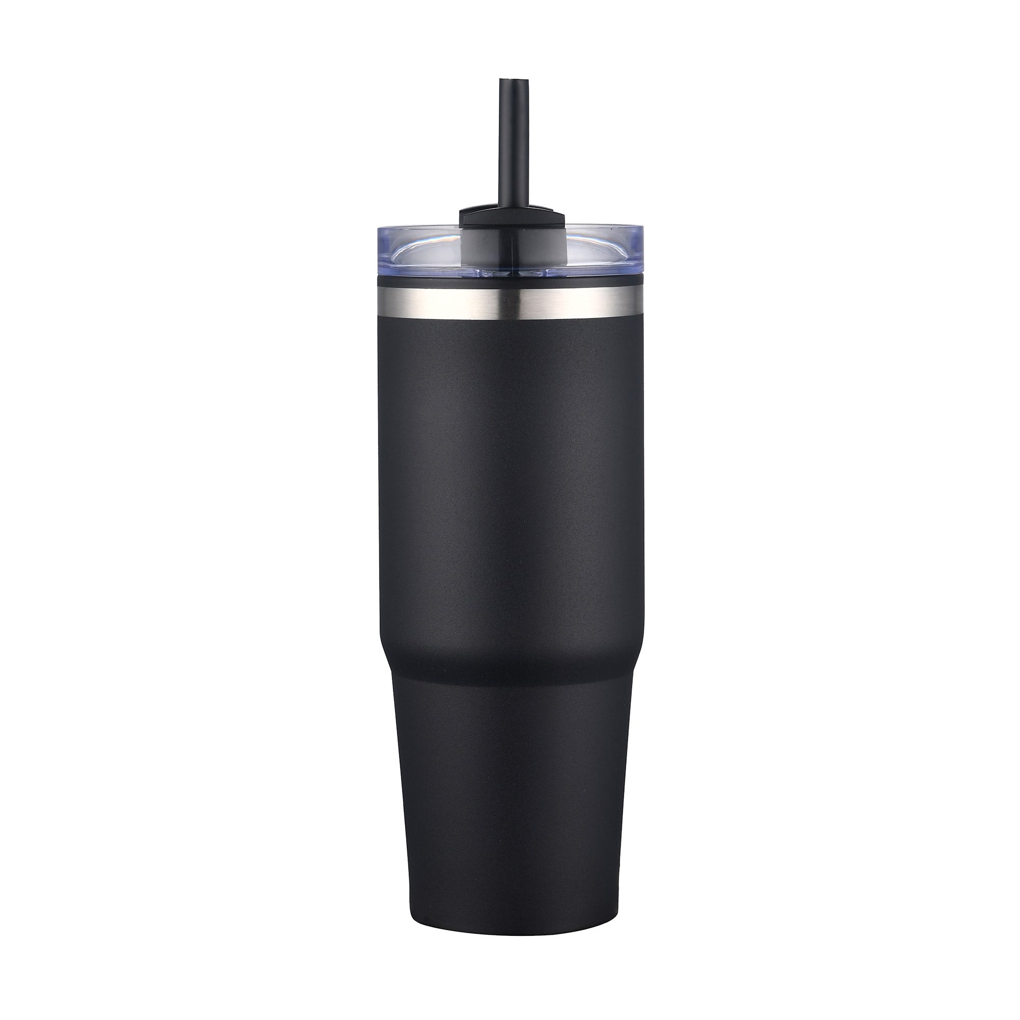 Picture of 30 Oz. Dual Wall Stainless Steel Tumbler w/Clear Lid