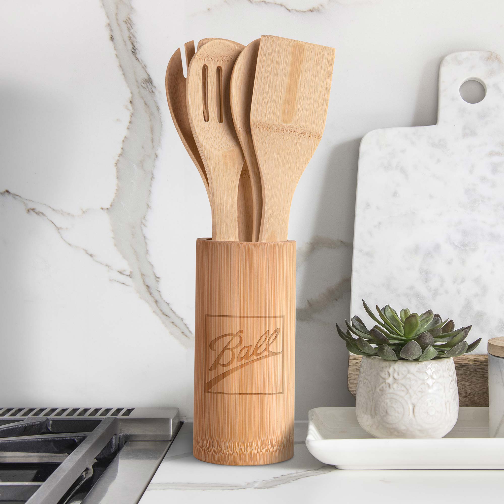 Picture of 5-Piece Bamboo Kitchen Utensil Set
