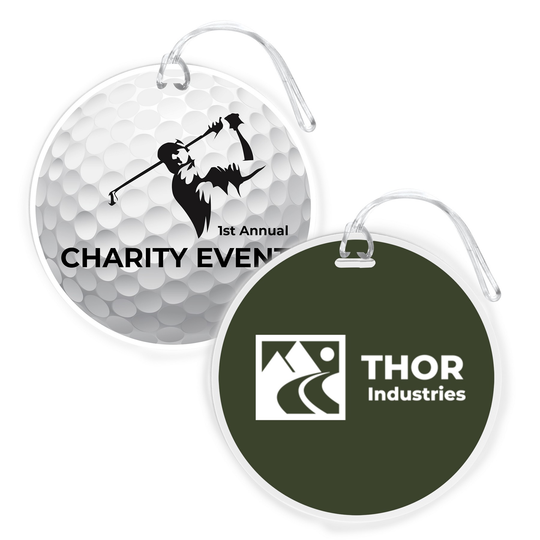 Picture of Imprinted Full Color Round Luggage Tag
