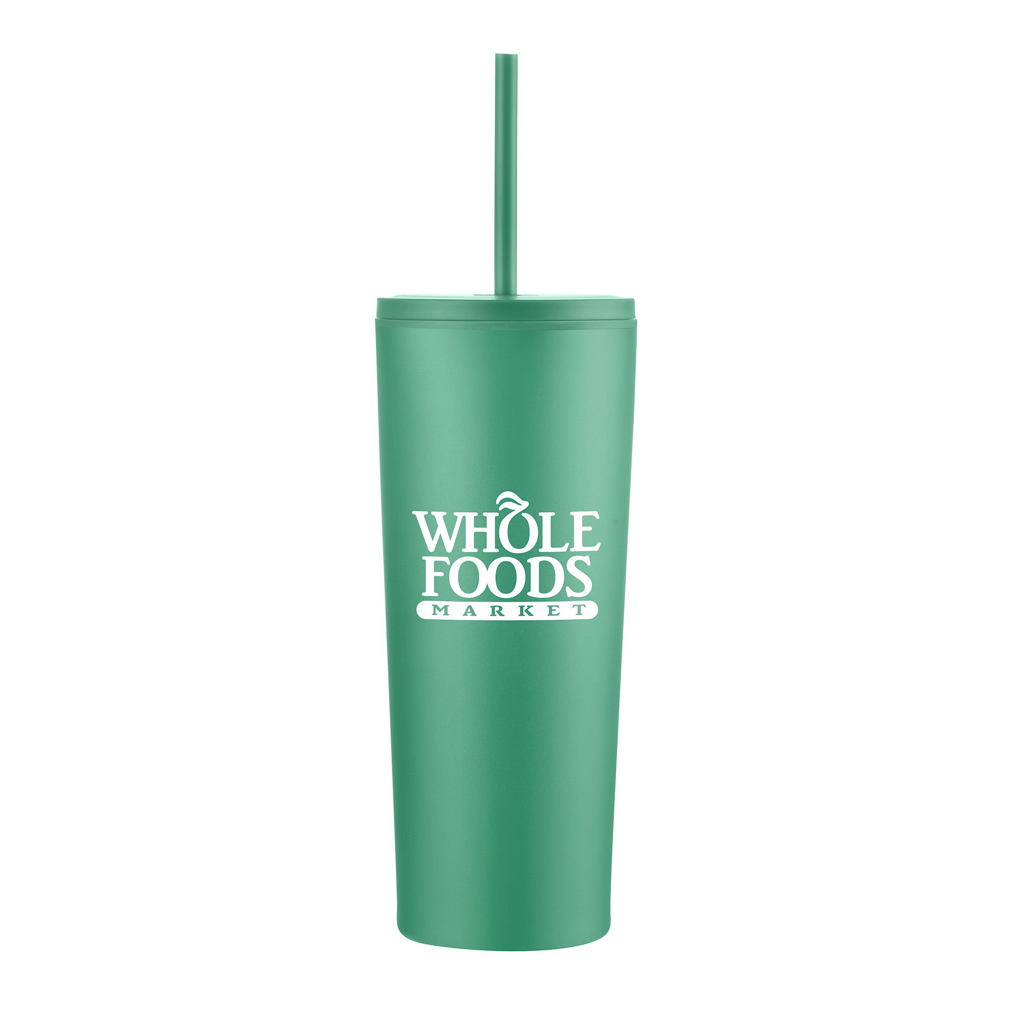 Picture of 24 Oz. Double Wall Mug w/Straw