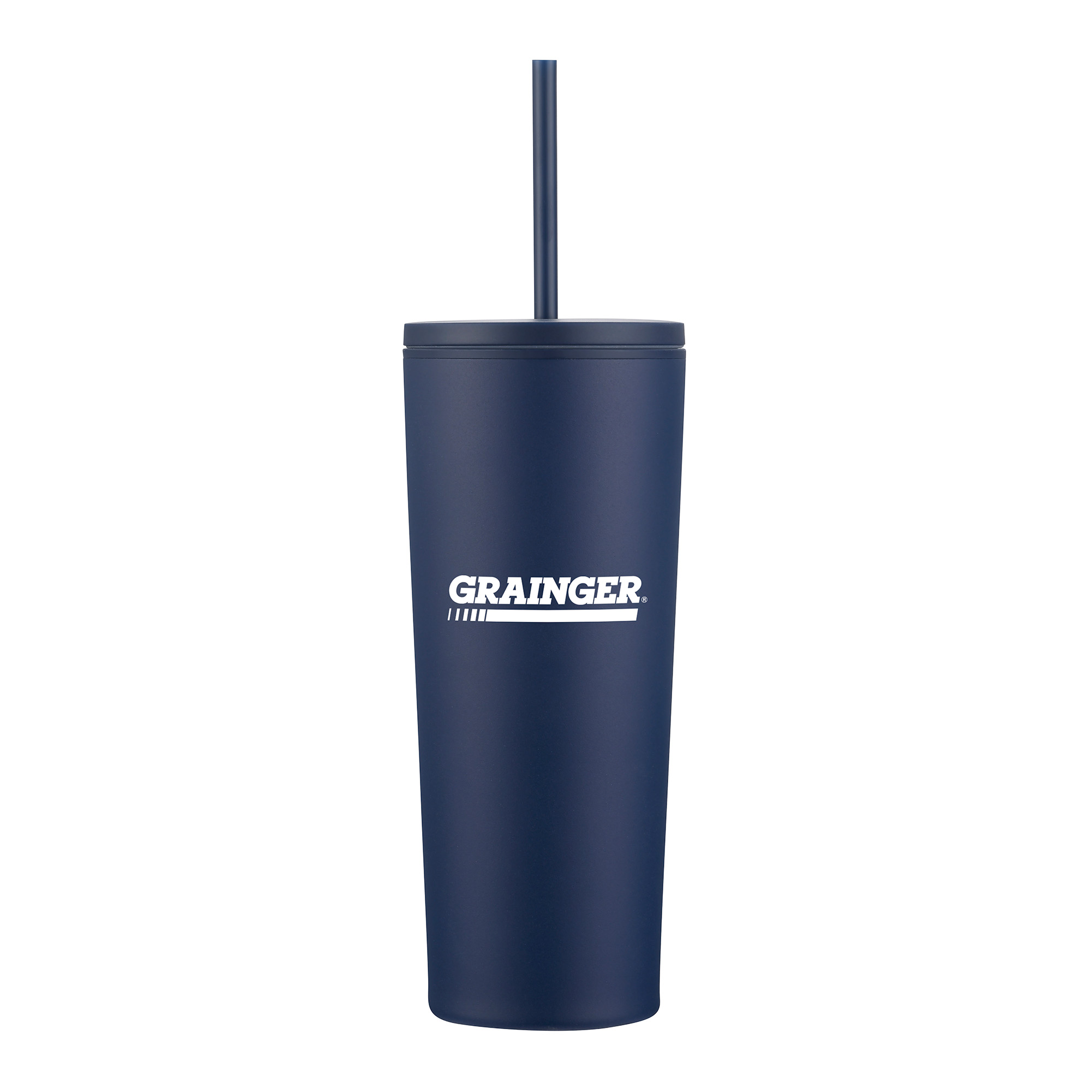 Picture of 24 Oz. Double Wall Mug w/Straw