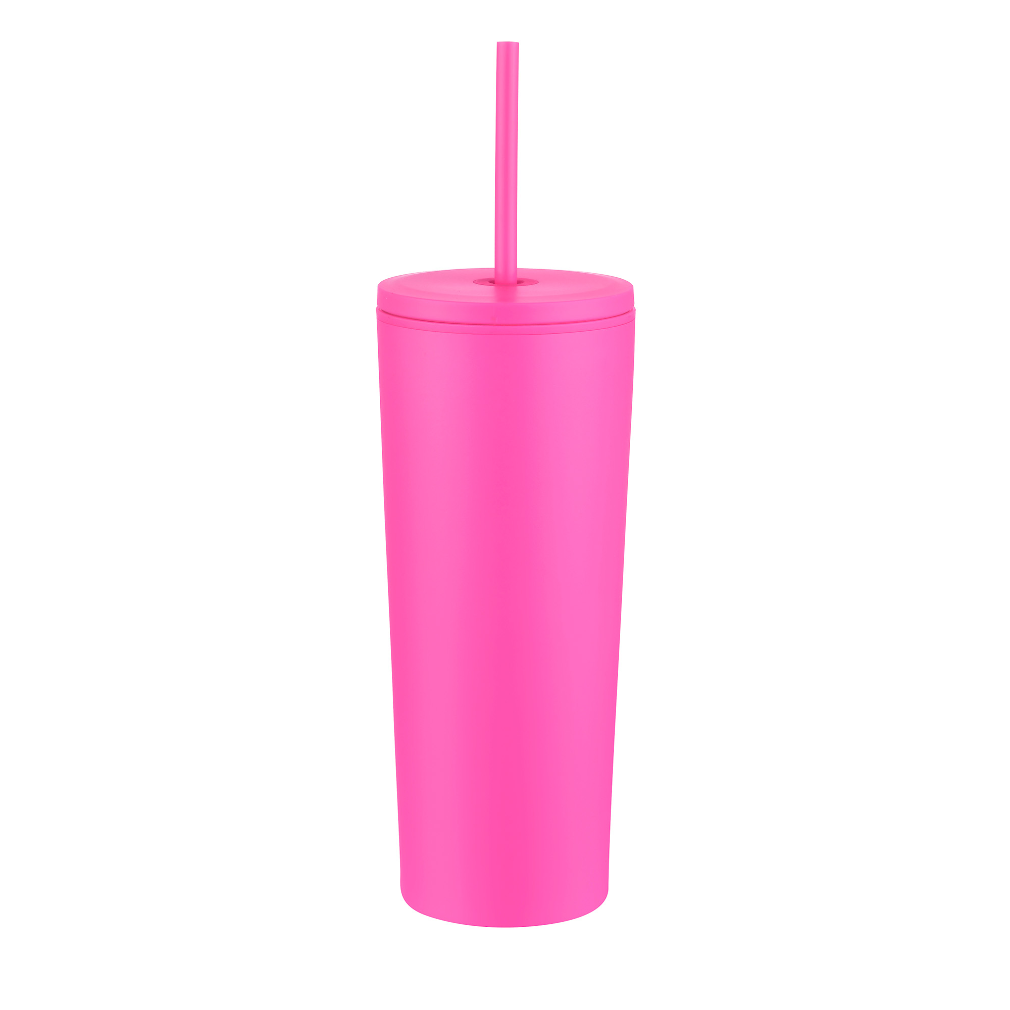 Picture of 24 Oz. Double Wall Mug w/Straw