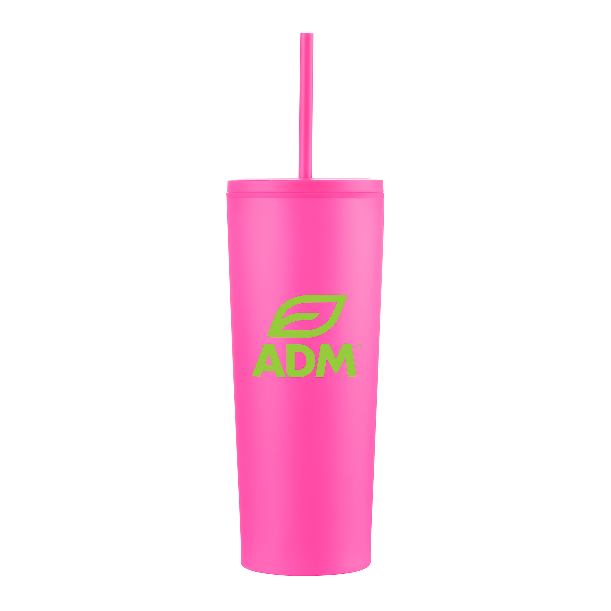 Picture of 24 Oz. Double Wall Mug w/Straw