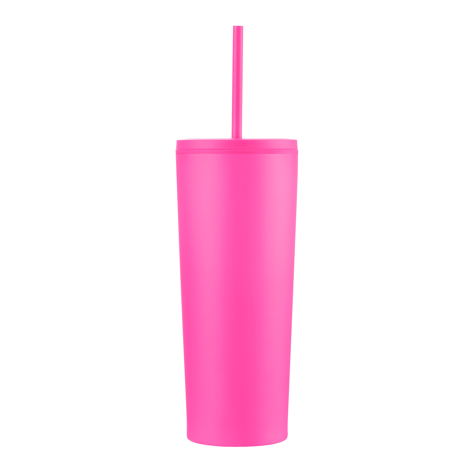 Picture of 24 Oz. Double Wall Mug w/Straw
