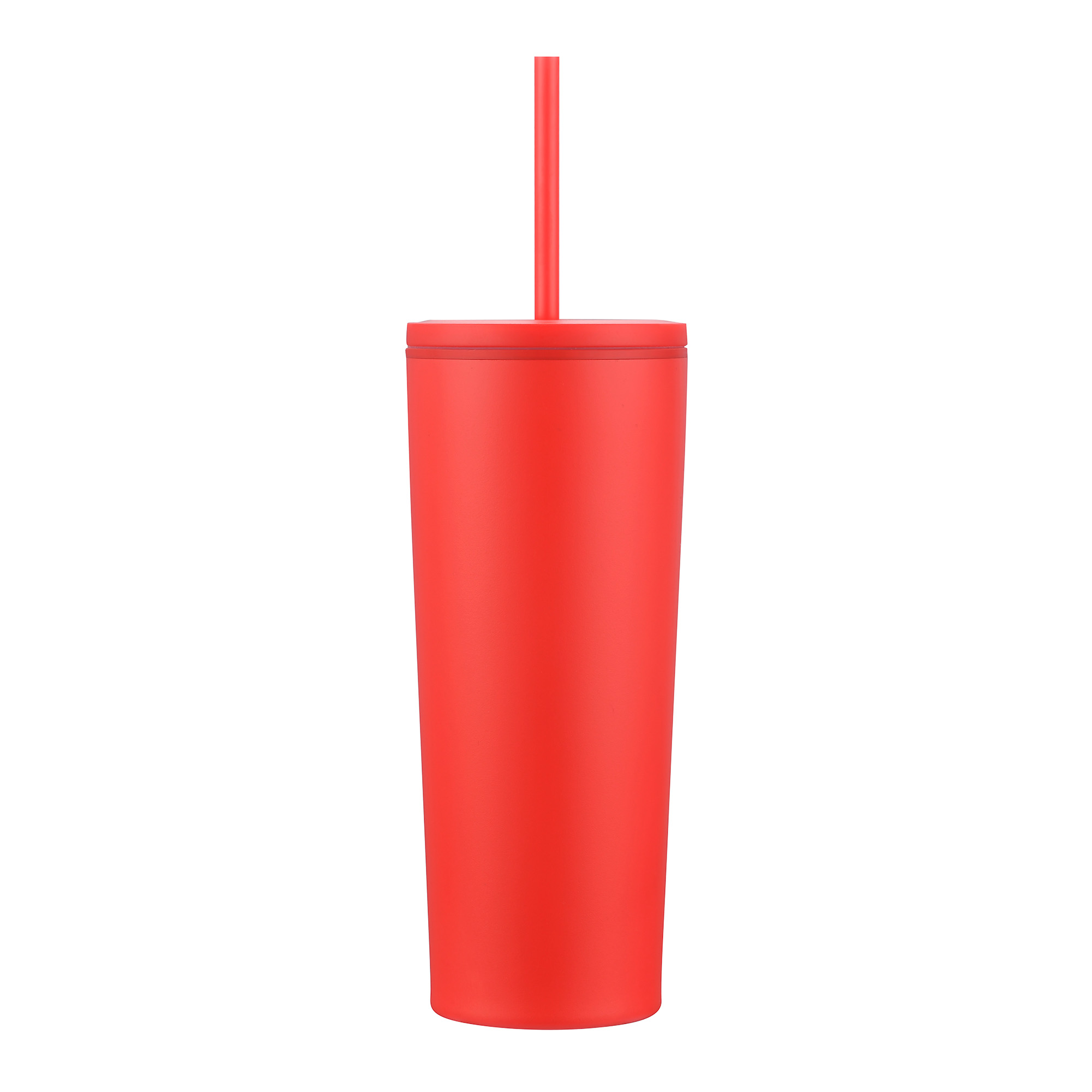 Picture of 24 Oz. Double Wall Mug w/Straw