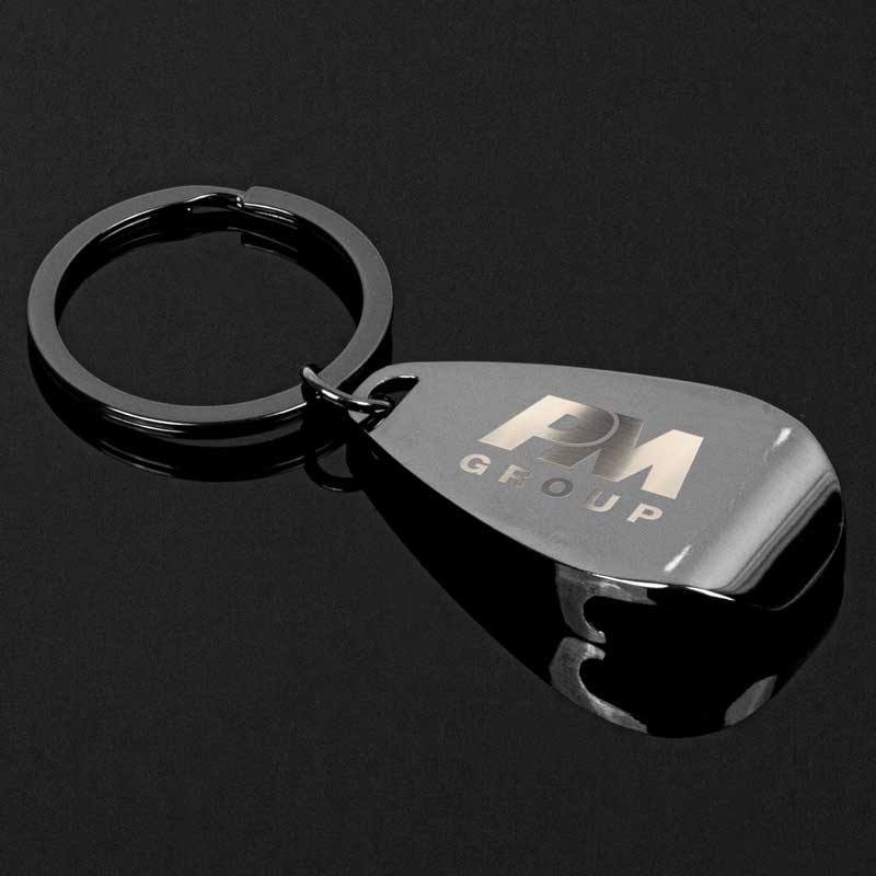 Picture of Gunmetal Apri Bottle Opener Key Chain