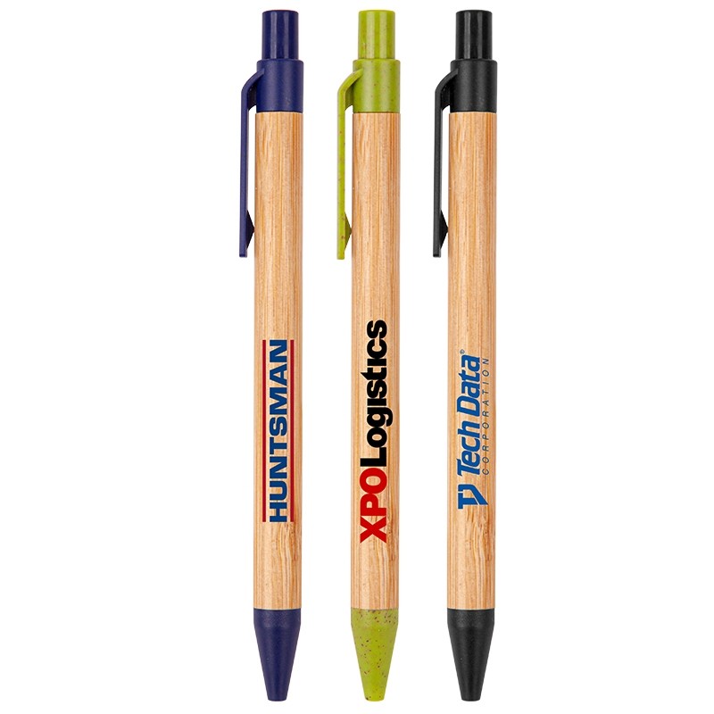 Picture of The Albury Bamboo Wheat Straw Click-Action Ballpoint Pen