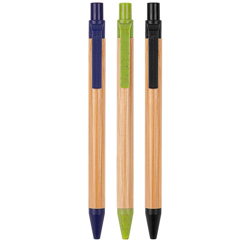 Picture of The Albury Bamboo Wheat Straw Click-Action Ballpoint Pen