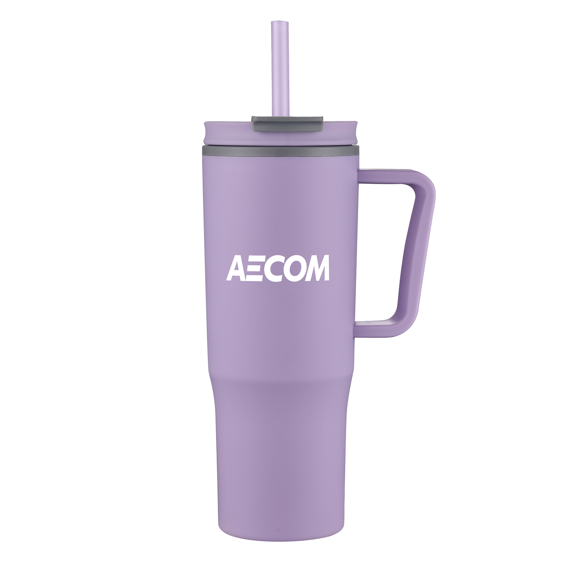 Picture of 30 Oz. Double Wall Mug w/Handle and Straw