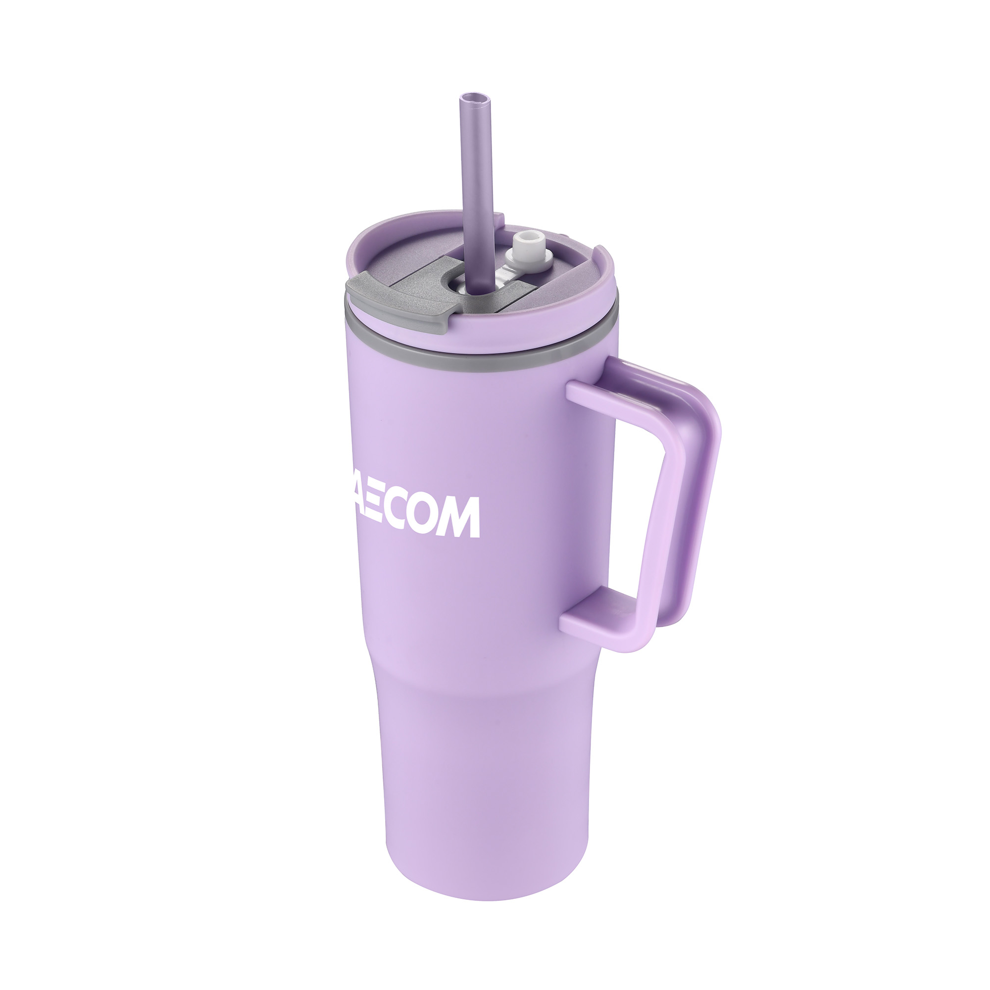 Picture of 30 Oz. Double Wall Mug w/Handle and Straw