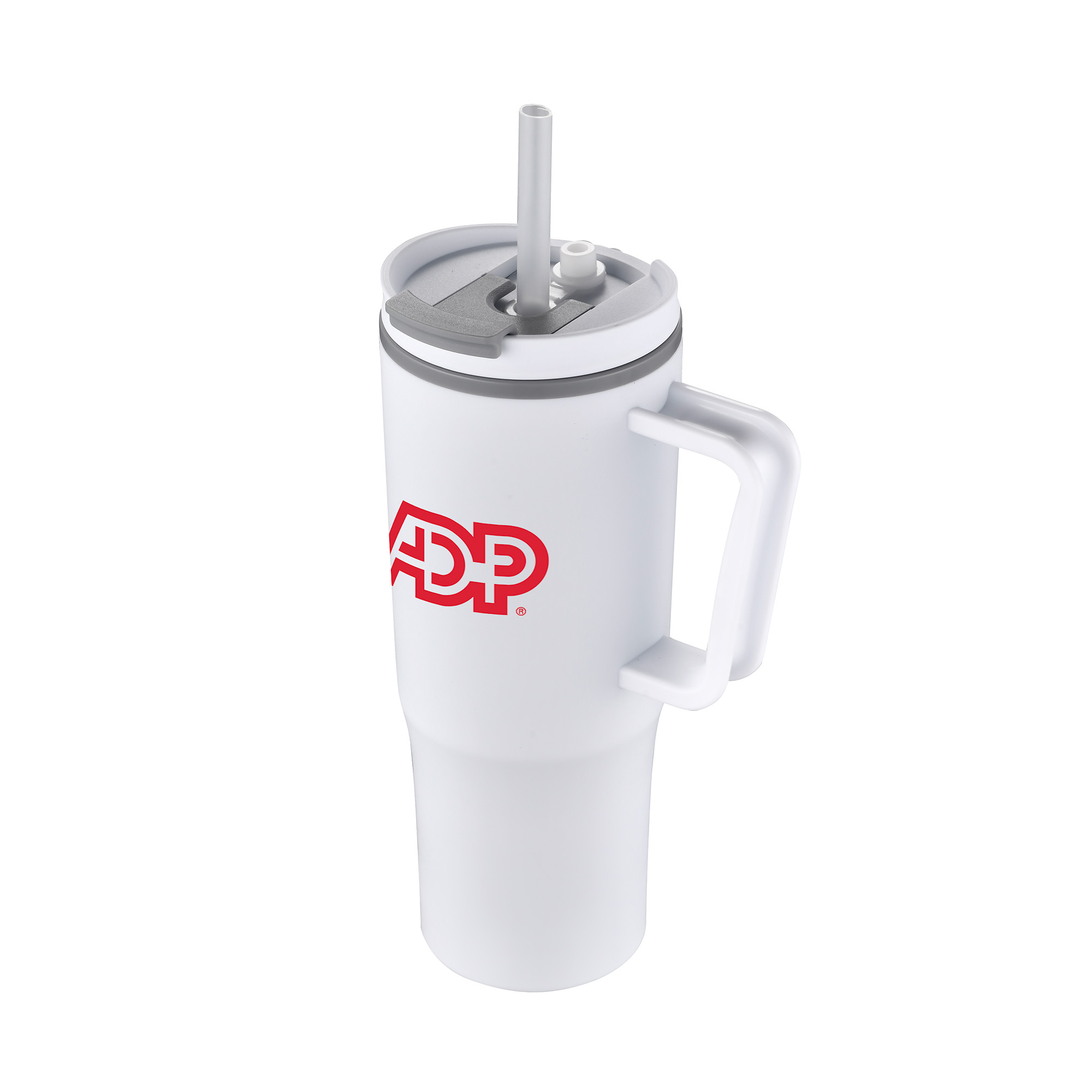 Picture of 30 Oz. Double Wall Mug w/Handle and Straw
