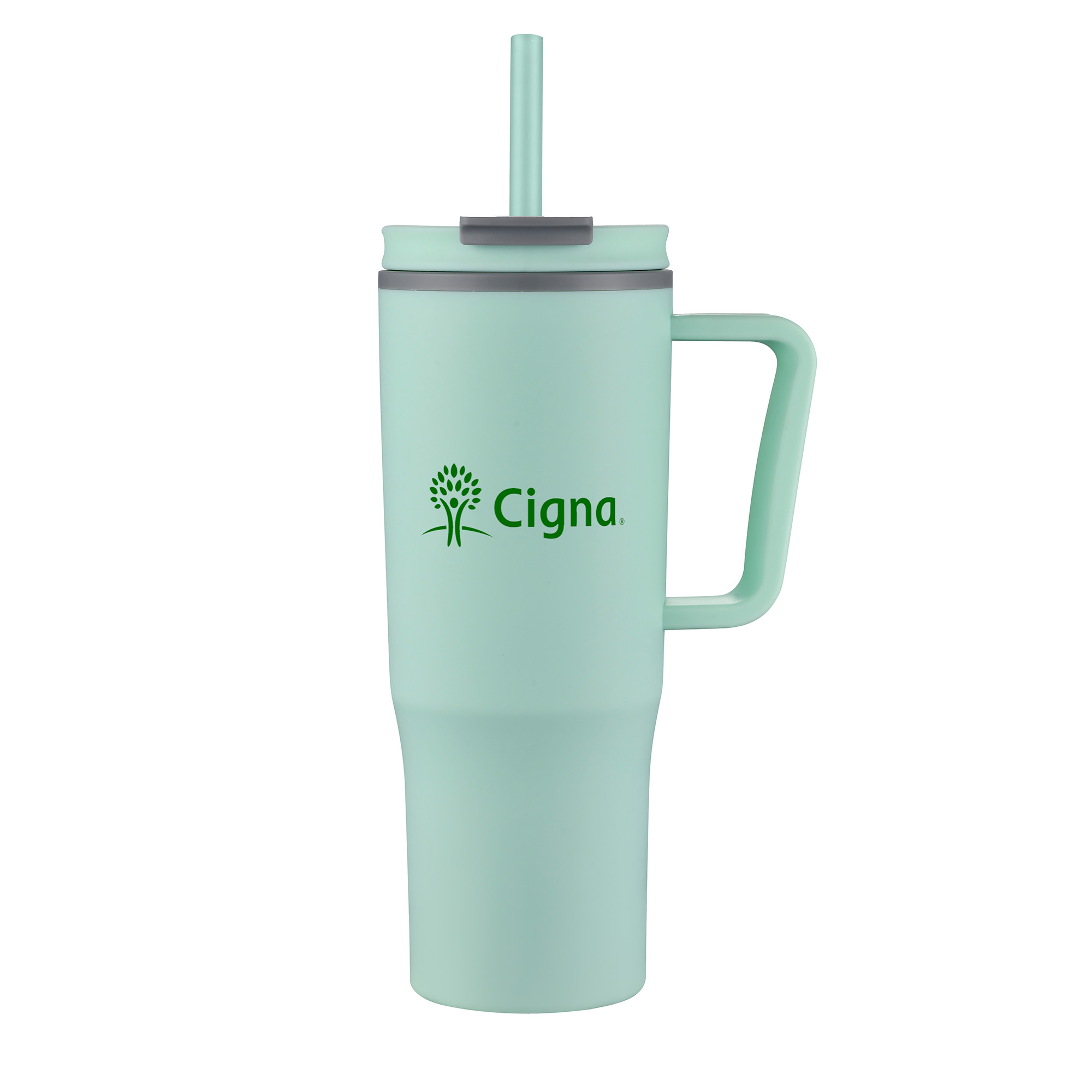 Picture of 30 Oz. Double Wall Mug w/Handle and Straw