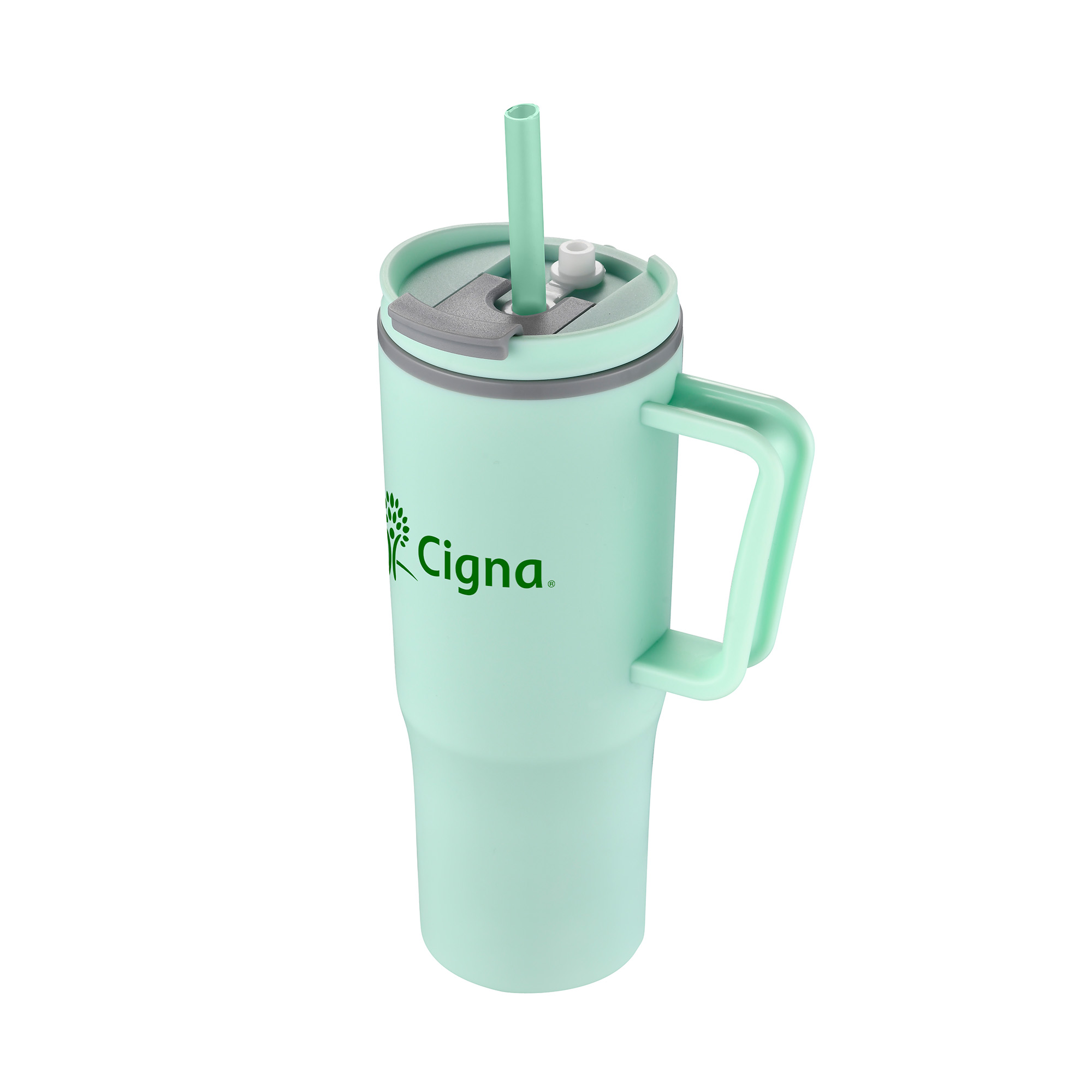 Picture of 30 Oz. Double Wall Mug w/Handle and Straw