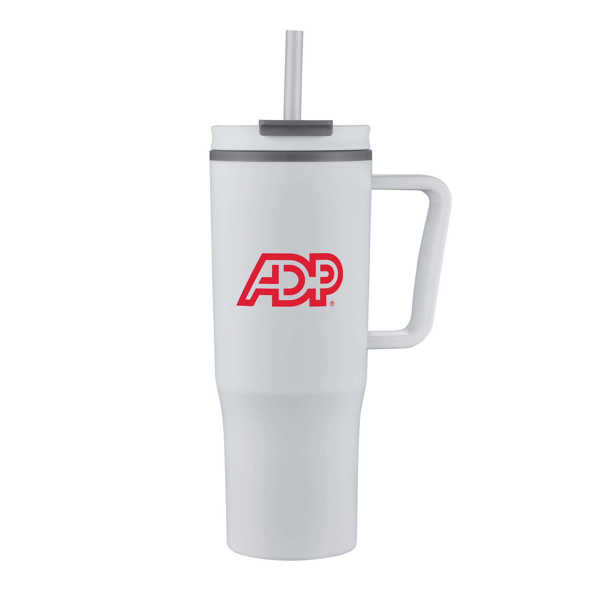 Picture of 30 Oz. Double Wall Mug w/Handle and Straw