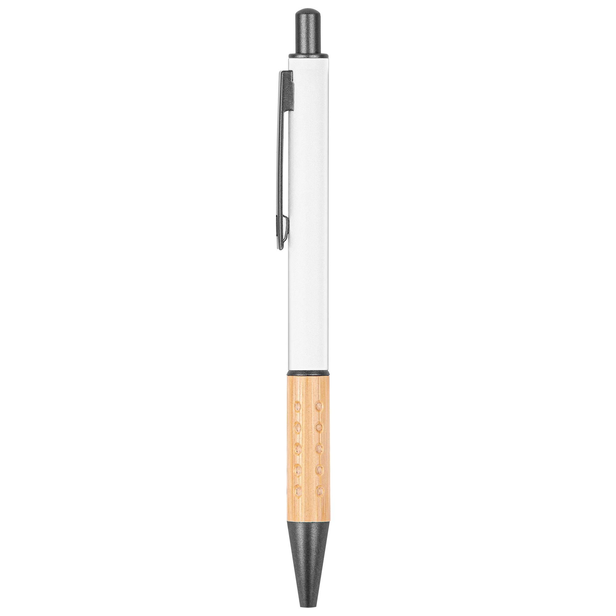 Picture of The Gosford Gunmetal Click-Action Ballpoint Pen w/Bamboo Accent