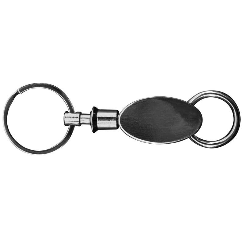 Picture of Gunmetal Elliptical Key Chain