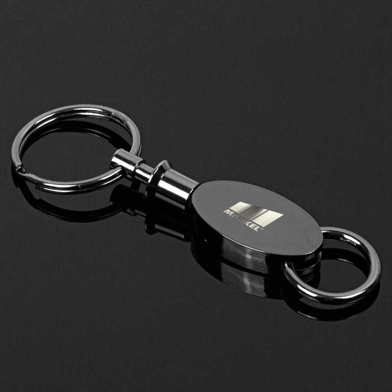 Picture of Gunmetal Elliptical Key Chain