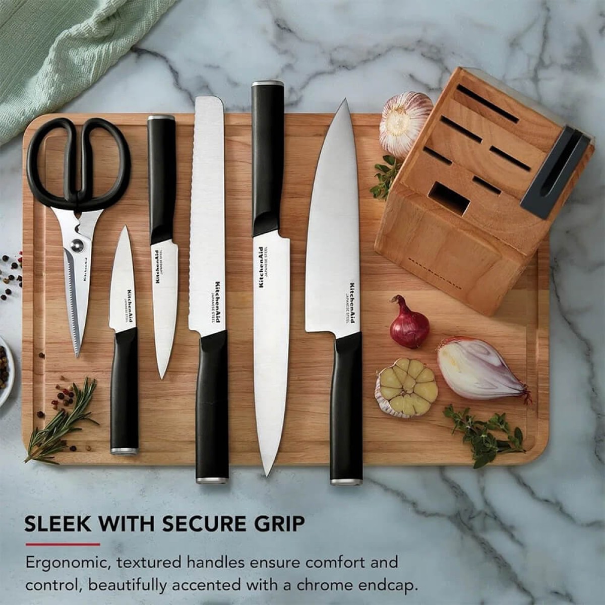 Picture of KitchenAid Classic 7-Piece Self-Sharpening Knife Block Set