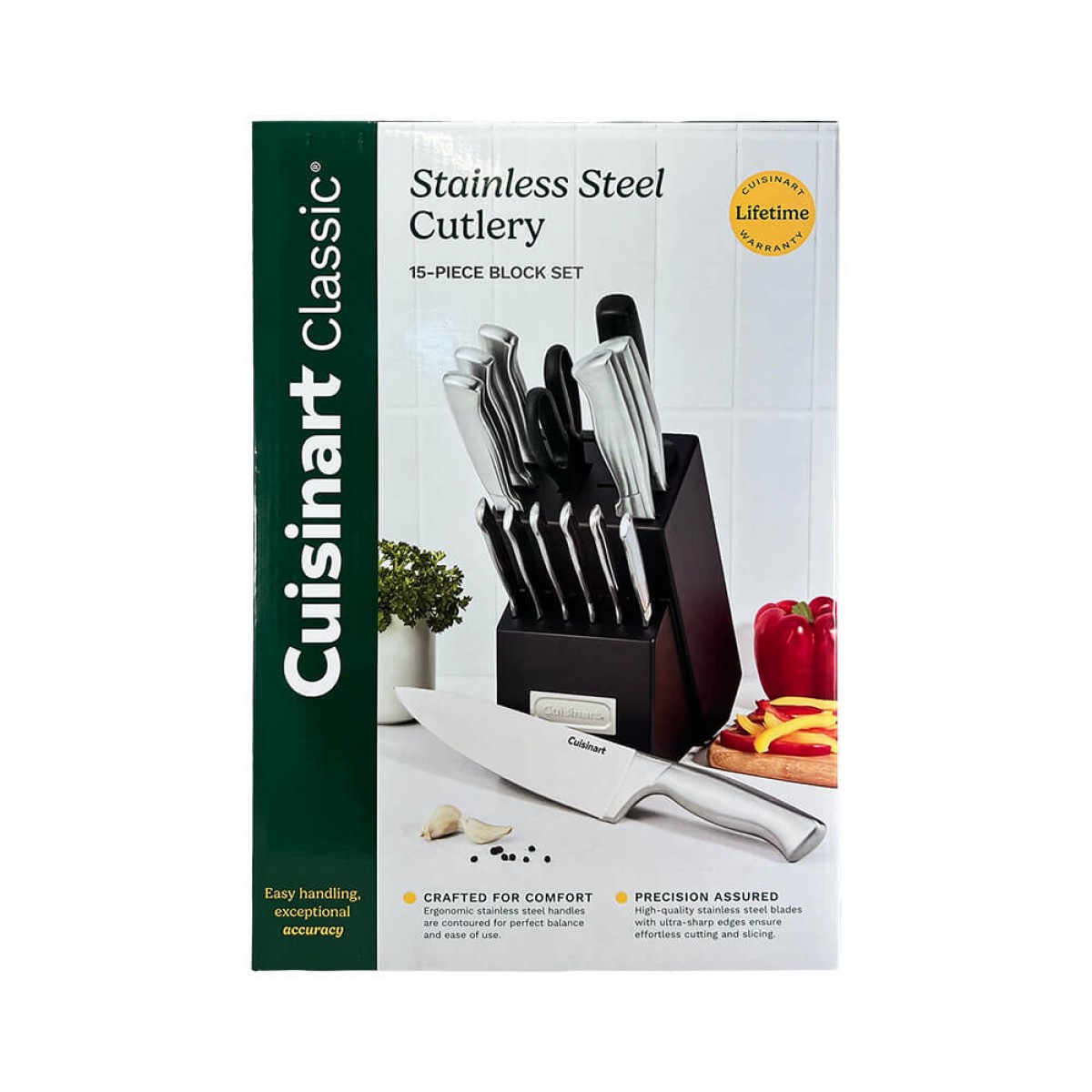 Picture of Cuisinart Stainless Steel Hollow Handle 15 Piece Knife Block Set