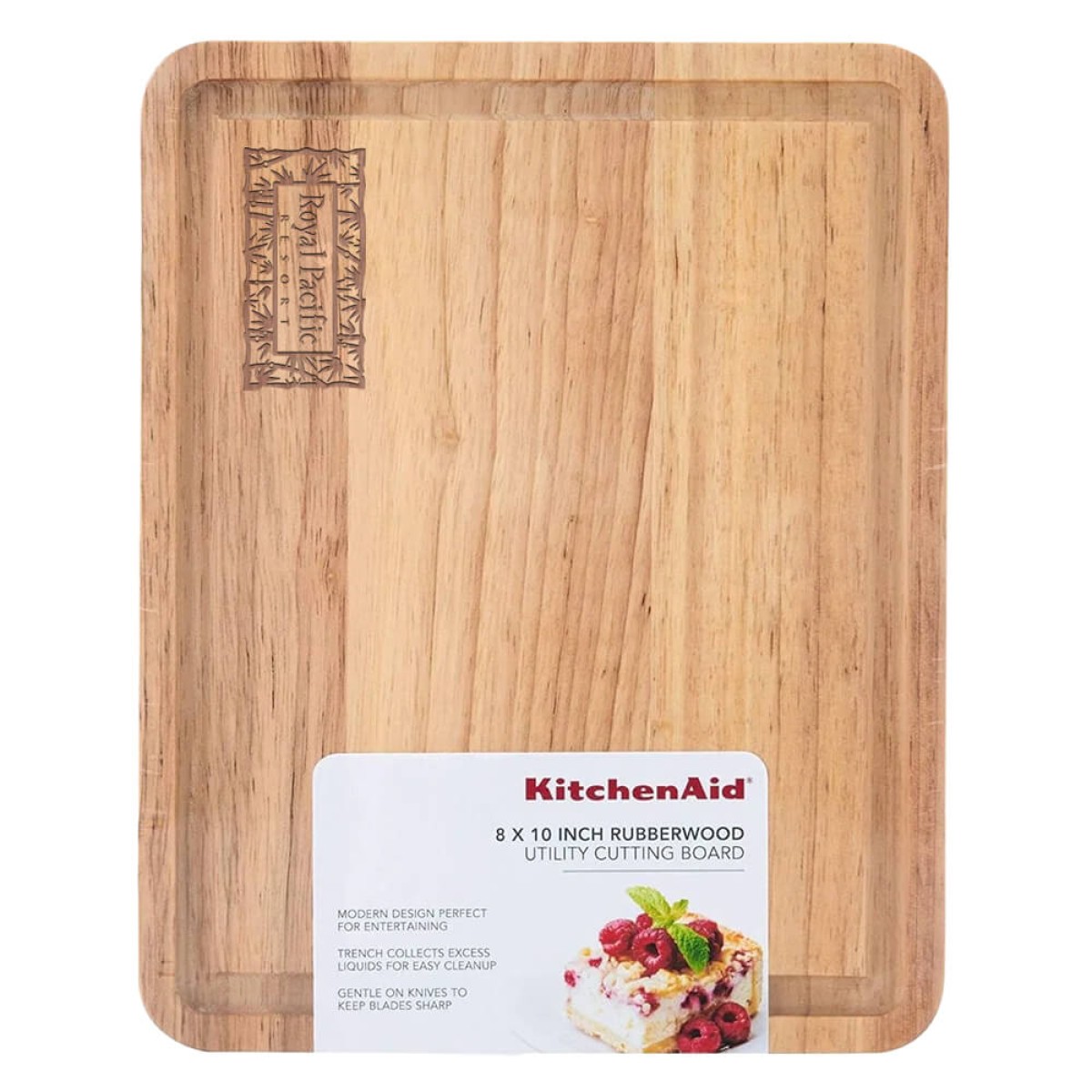 Picture of KitchenAid Classic Wood Cutting Board, 8×10-Inch, Natural