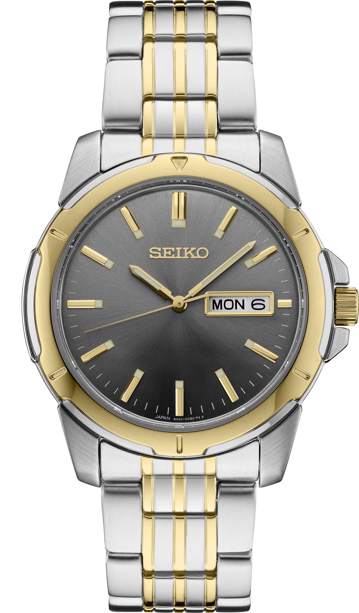 Picture of Seiko Men's Watch w/Charcoal Round Dial