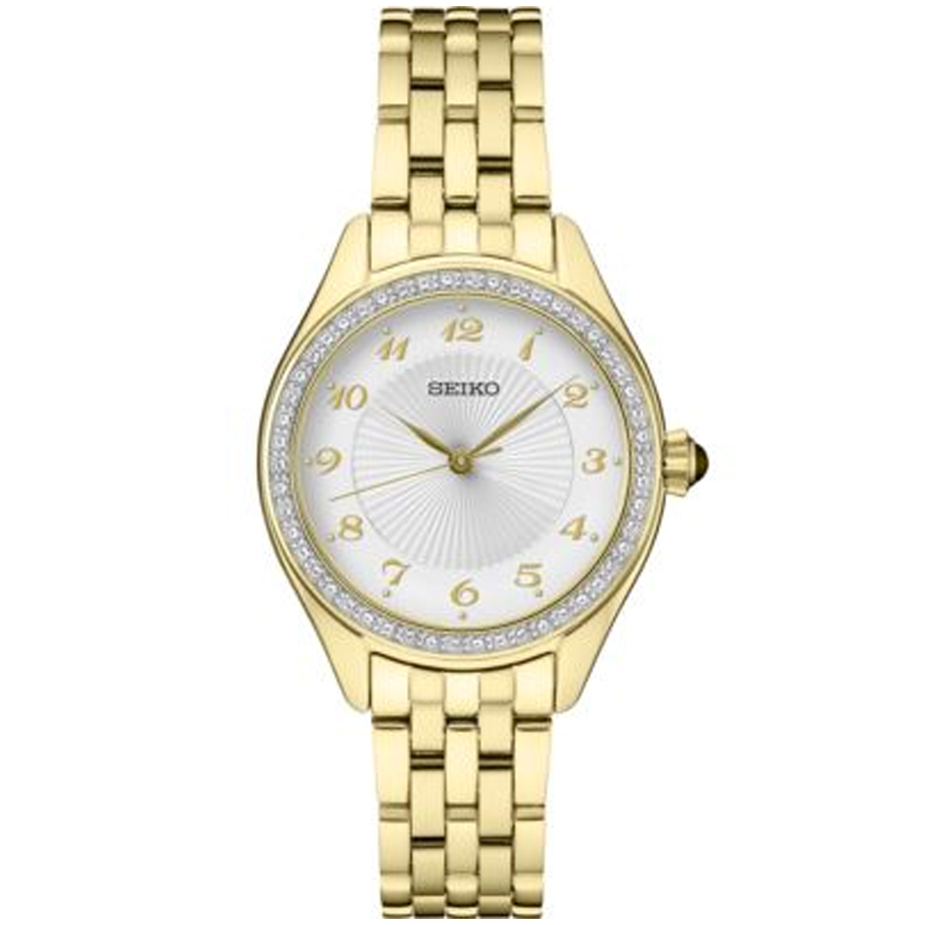 Picture of Seiko Ladies Crystal Silver Patterned