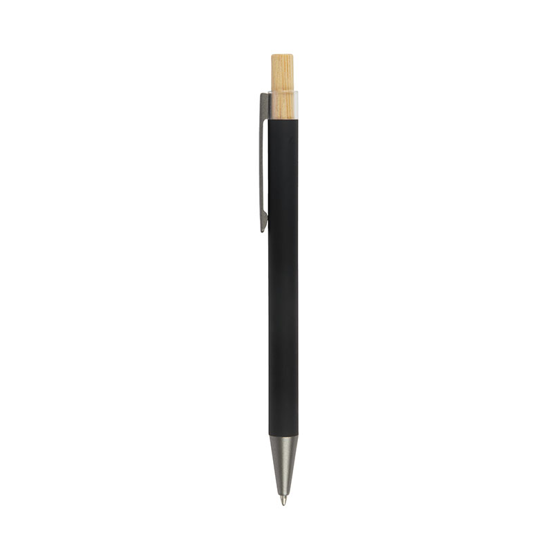 Picture of Arundi Recycled Aluminum Pen With Bamboo Plunger