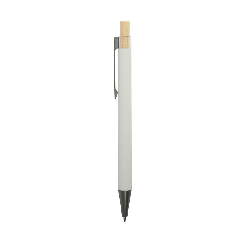 Picture of Arundi Recycled Aluminum Pen With Bamboo Plunger