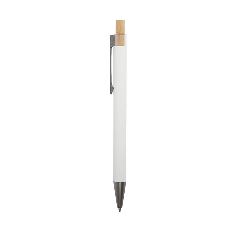Picture of Arundi Recycled Aluminum Pen With Bamboo Plunger