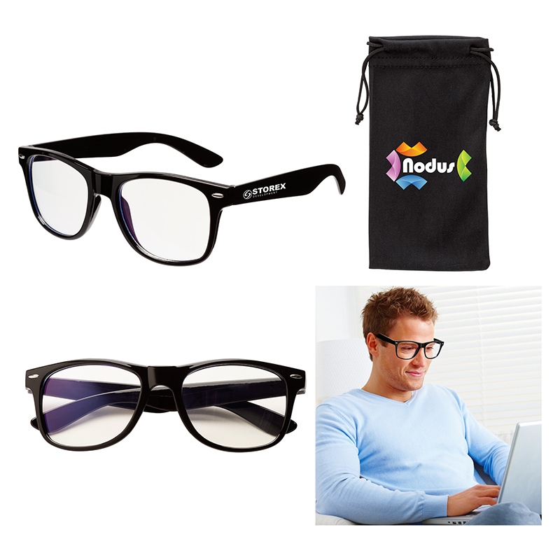 Picture of Edmond II Bluelight Blocking Glasses & Pouch