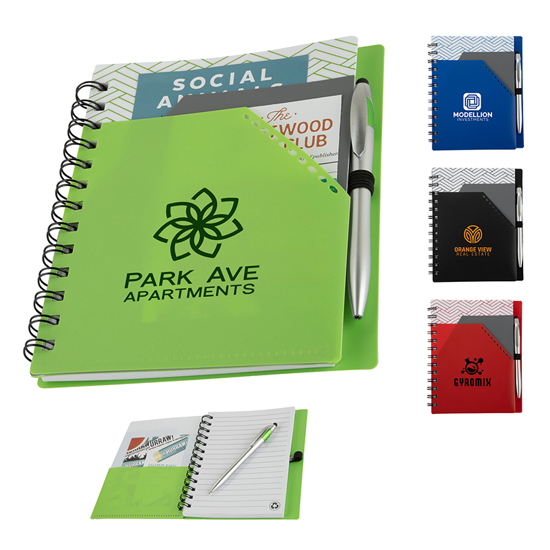 Picture of Trapezoid Junior Notebook w/ Stylus Pen
