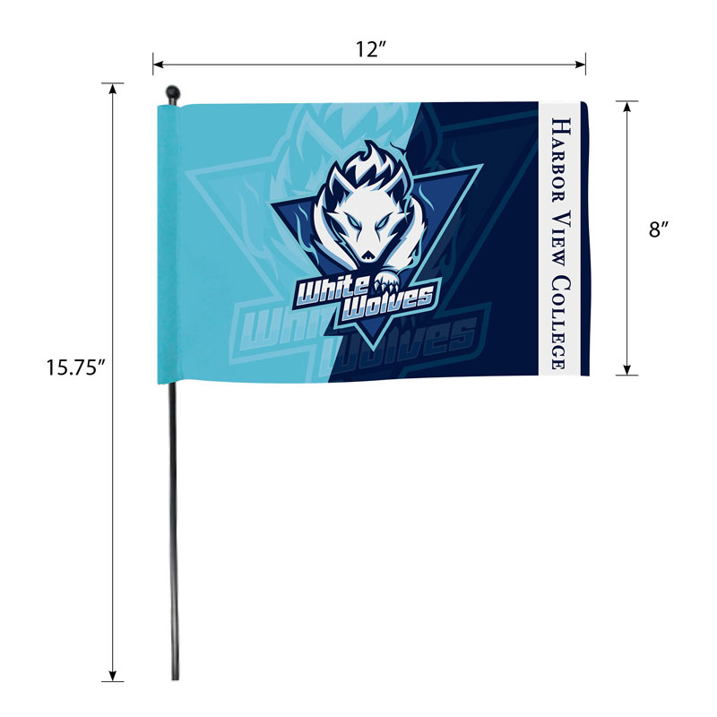 Picture of DisplaySplash 12" x 8" Hand Flag