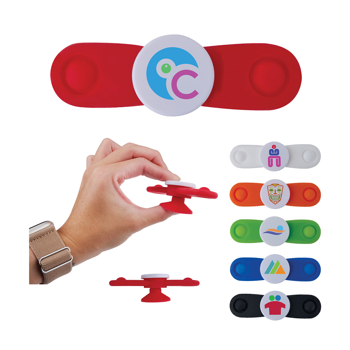 Picture of Zaza Push Pop Propeller Spinner with Suction Cup