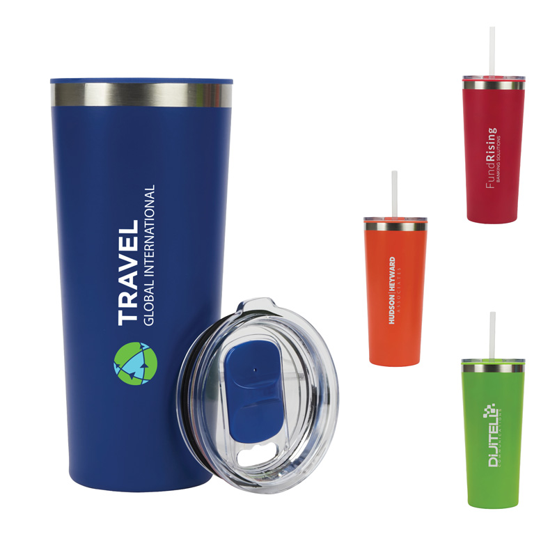 Picture of Bremen 24 oz. Steel/50% Recycled PP Liner Travel Tumbler