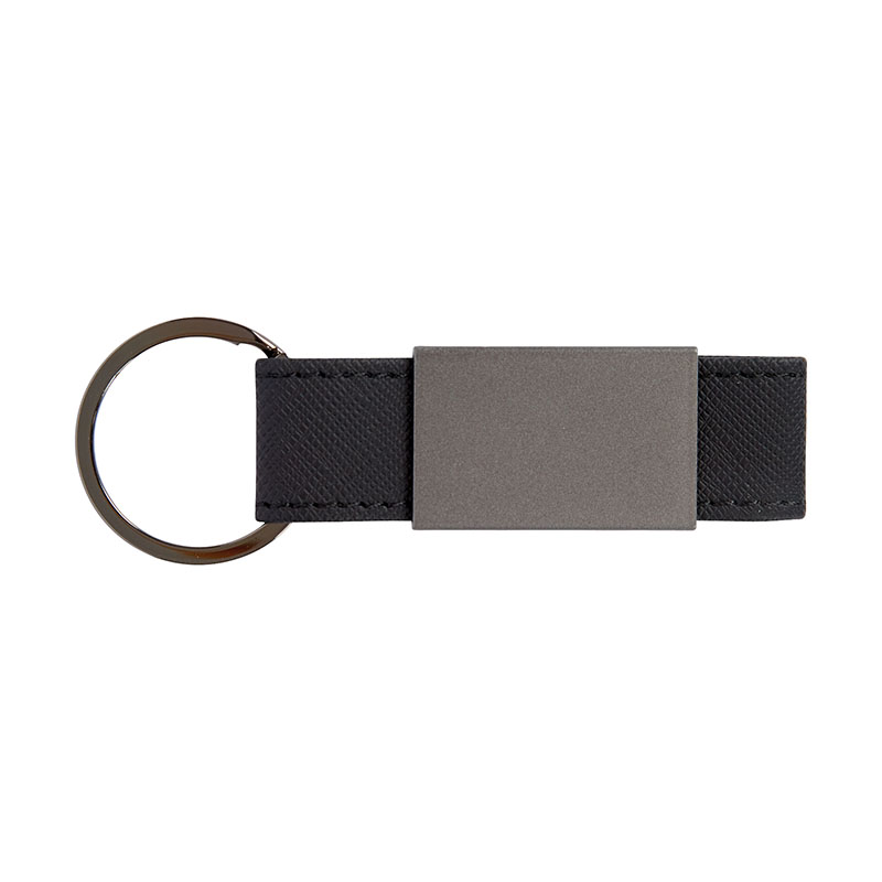Picture of Boyd Aluminum & Leatherette Keyring