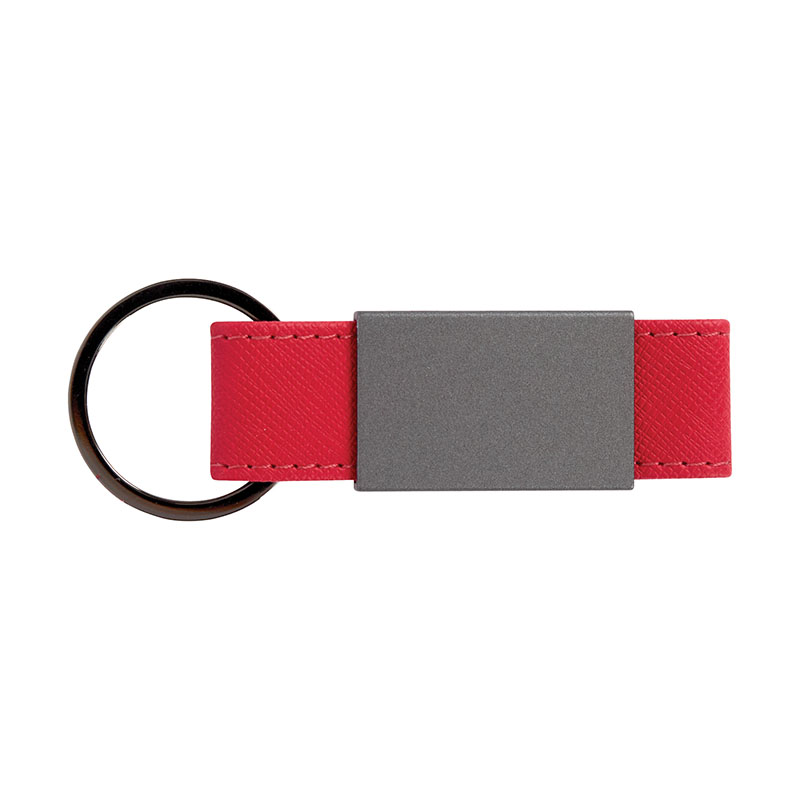 Picture of Boyd Aluminum & Leatherette Keyring