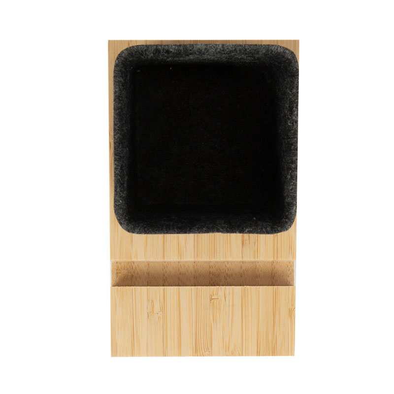 Picture of Renton Recycled Felt and Bamboo Pen/Device/Card Holder