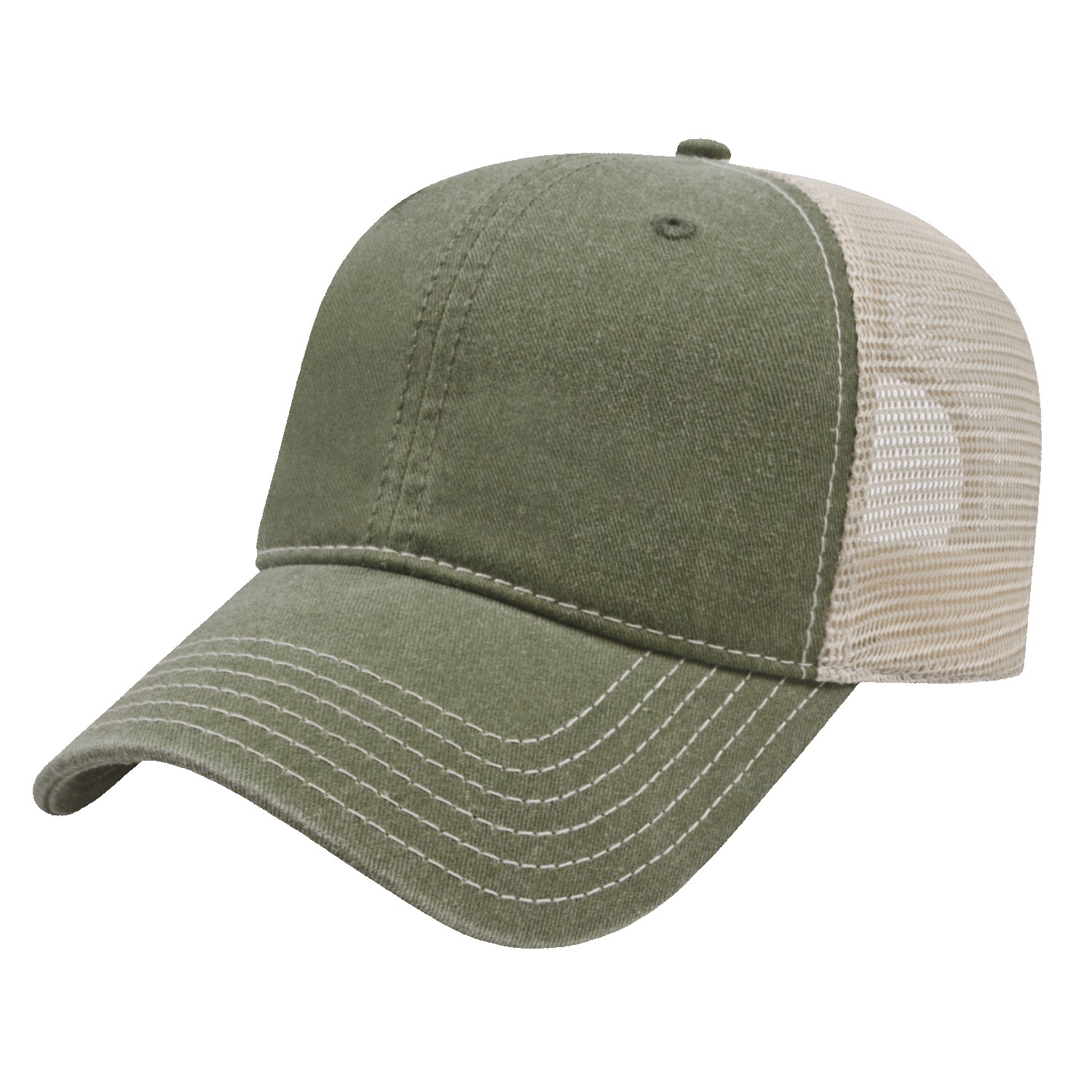 Picture of Washed Pigment Dyed Trucker Cap