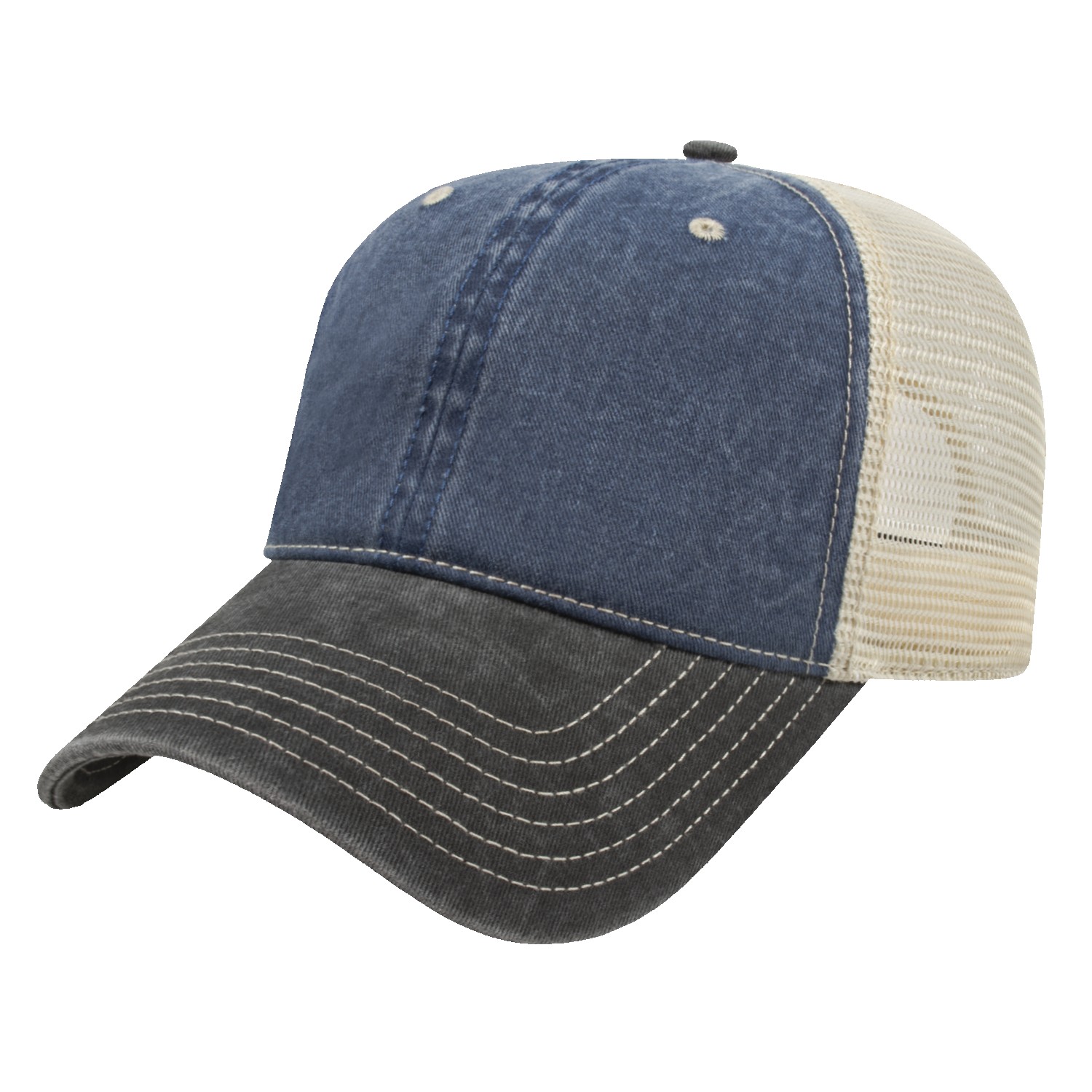 Picture of Washed Pigment Dyed Trucker Cap
