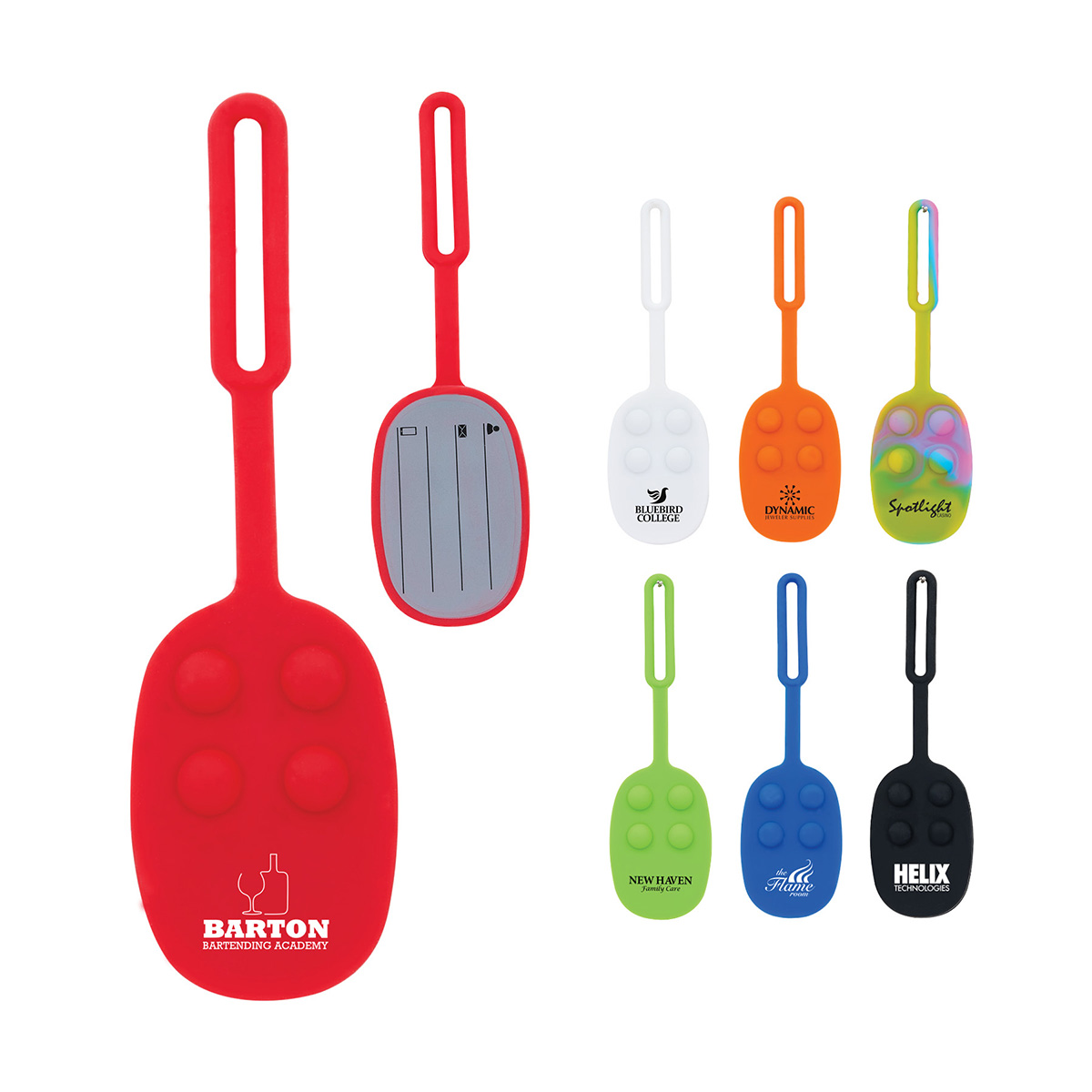 Picture of Momo Push Pop Silicone Luggage Tag
