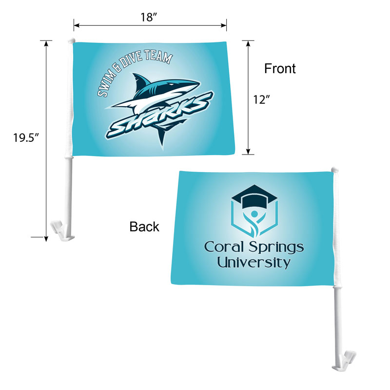 Picture of DisplaySplash Car Flag - Double Sided