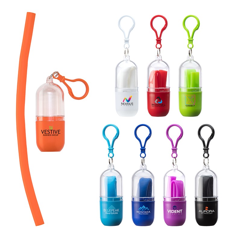 Picture of Bellini Silicone Straw in Capsule Case