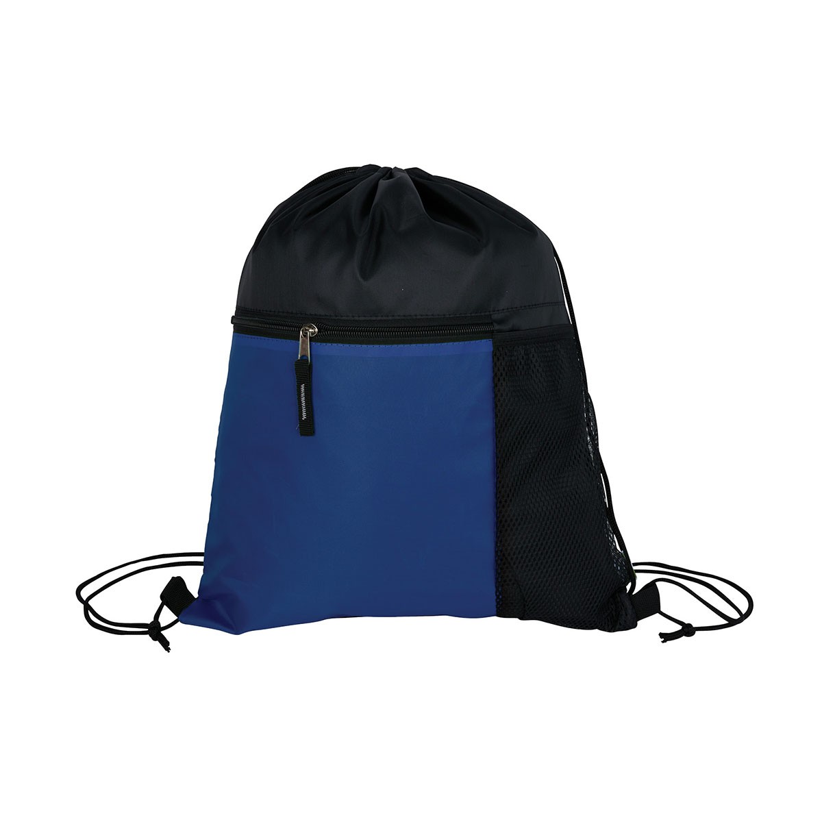 Picture of Manchester Recycled (RPET) Drawstring Bag With Zippered & Mesh Pockets