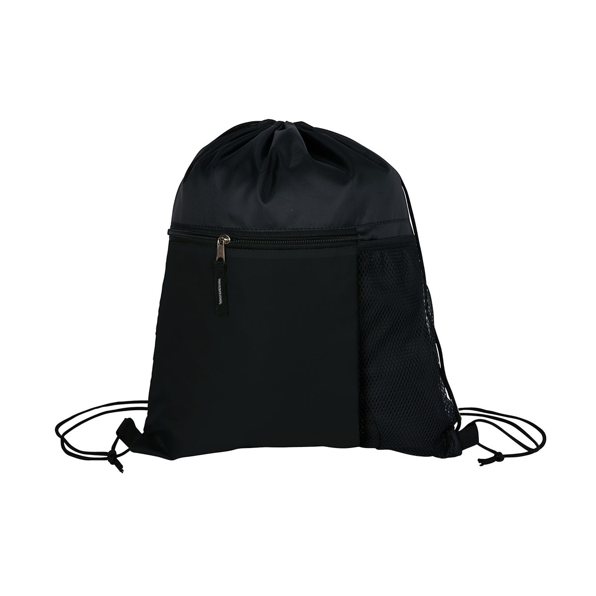 Picture of Manchester Recycled (RPET) Drawstring Bag With Zippered & Mesh Pockets