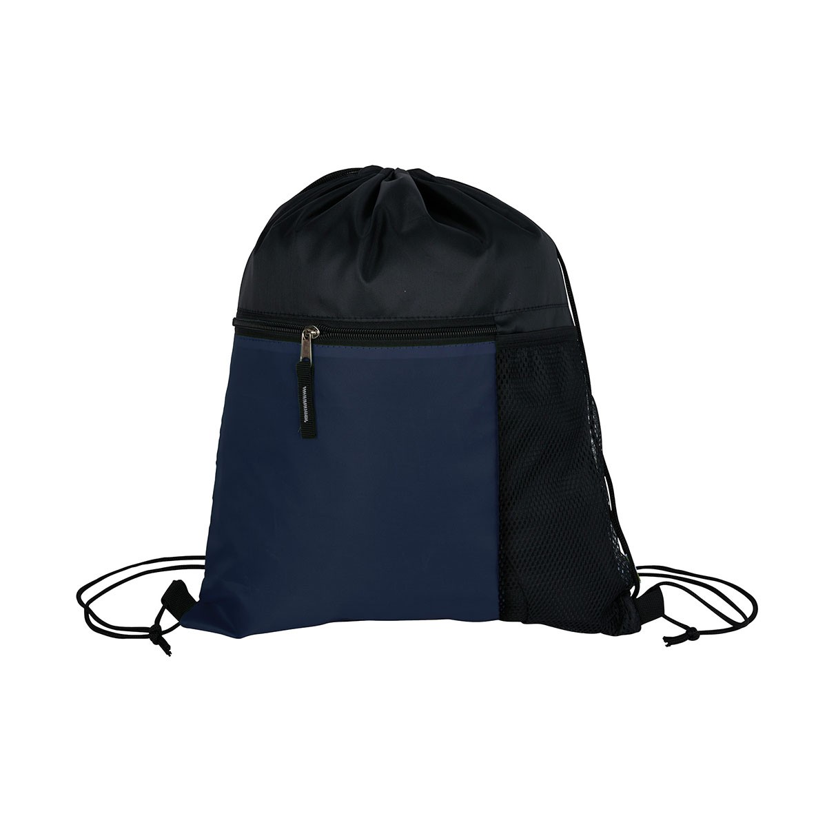 Picture of Manchester Recycled (RPET) Drawstring Bag With Zippered & Mesh Pockets