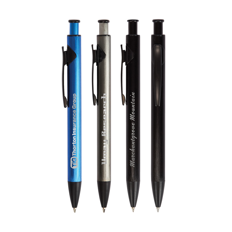 Picture of Illuminate Recycled Aluminum Plunge-Action Pen